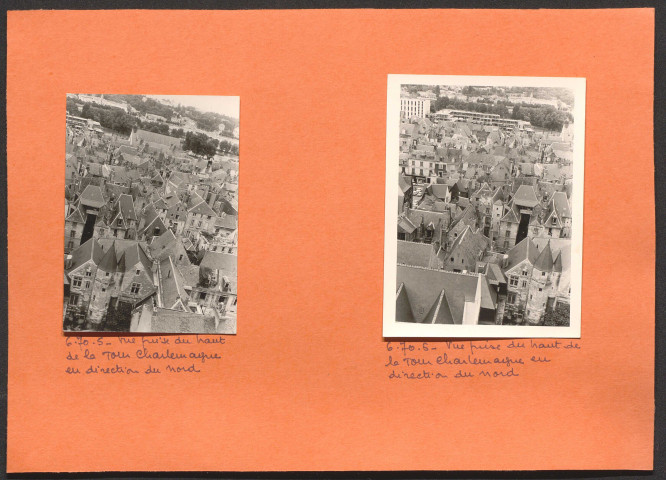 Vue prise du haut de la Tour Charlemagne en direction du nord.