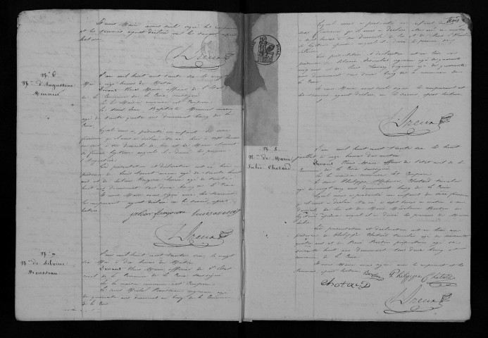 Naissances, 1836-1870