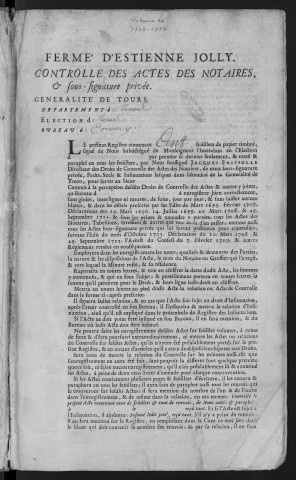1735 (28 décembre)-1736 (1er octobre)