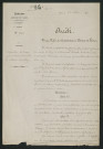Arrêté préfectoral de mise en demeure d'exécution de travaux (29 mai 1860)