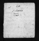 Collection du greffe. Baptêmes, mariages, sépultures, 1784