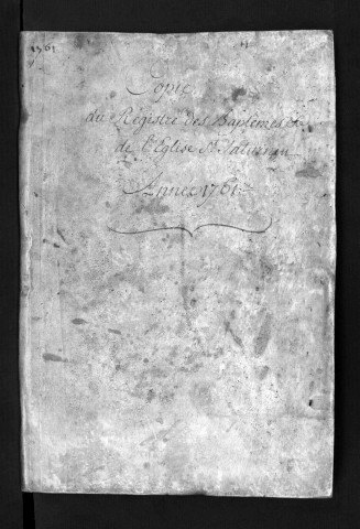 Baptêmes, mariages, sépultures, 1761