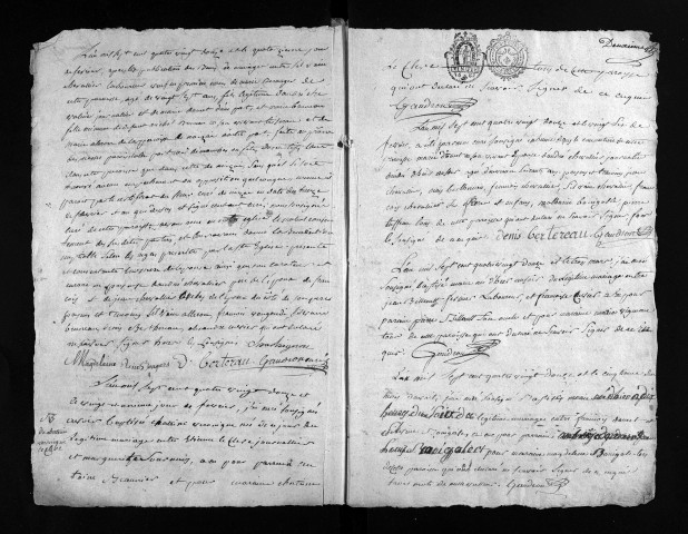 Collection du greffe. Baptêmes, mariages, sépultures, 1792