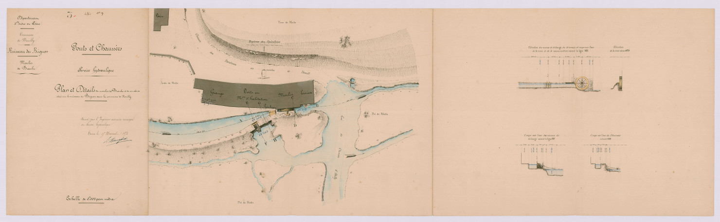 Plan et détails (15 novembre 1854)