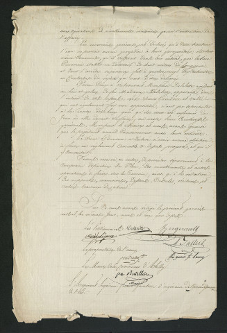 Procès-verbaux de visite des lieux des 14 septembre 1830 et 18 avril 1831 (1830-1831)