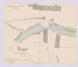 Plan des abords du moulin de Follaine (24 janvier 1831)