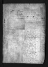 Baptêmes, mariages, sépultures, 1734