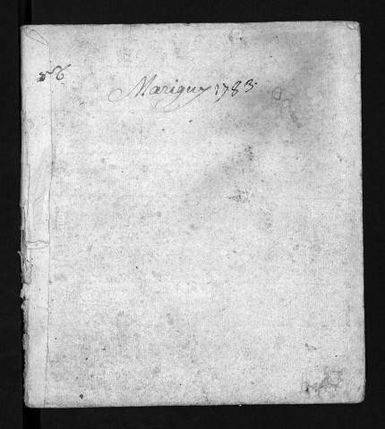 Baptêmes, mariages, sépultures, 1783