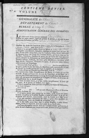 1785 (30 mars)-1788 (27 février)