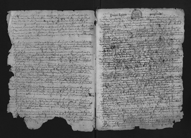 Collection du greffe. Baptêmes, mariages, sépultures, 1678 - L'année 1677 est lacunaire dans cette collection