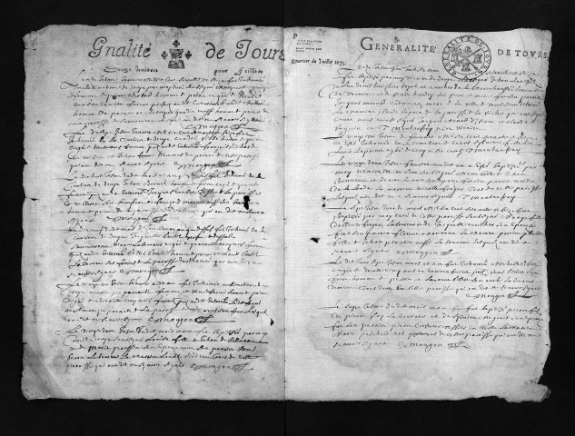 Collection du greffe. Baptêmes, mariages, sépultures, 1676-mars 1678