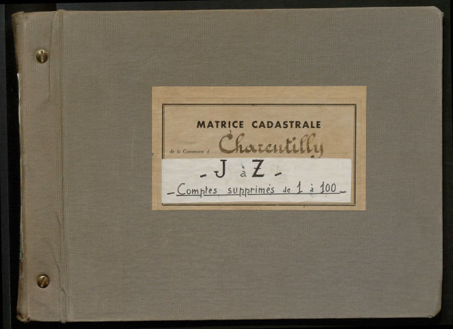 Comptes actifs J - Z. Comptes supprimés 1-100.