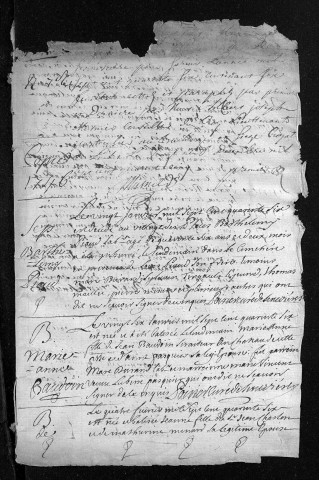 Baptêmes, mariages, sépultures, 1746