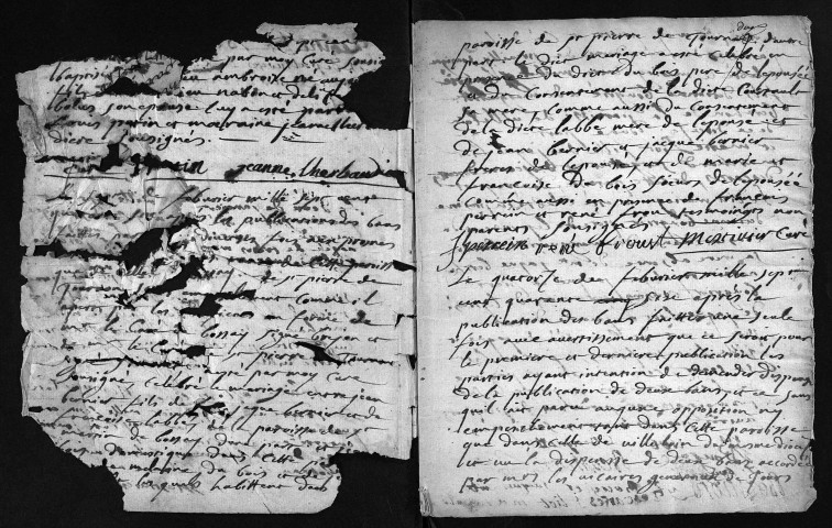 Baptêmes, mariages, sépultures, 1746 - Très lacunaire, le registre de la collection communale sera numérisé ultérieurement