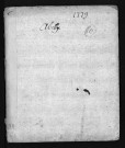 Collection du greffe. Baptêmes, mariages, sépultures, 1779