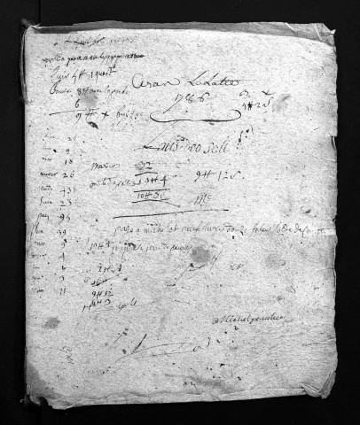 Collection du greffe. Baptêmes, mariages, sépultures, 1786