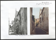 Rue du Mûrier, vues prises en direction de l'est au fond de la rue Briçonnet.