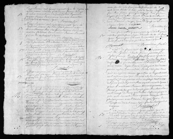 Collection du greffe. Baptêmes, mariages, sépultures, 1757