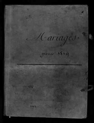 Mariages, 1819