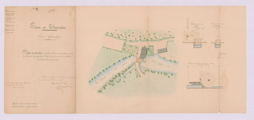 Plan et détails (29 octobre 1851)