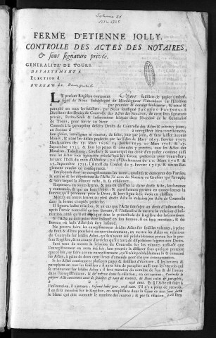 1734 (1er septembre)-1735 (31 janvier)