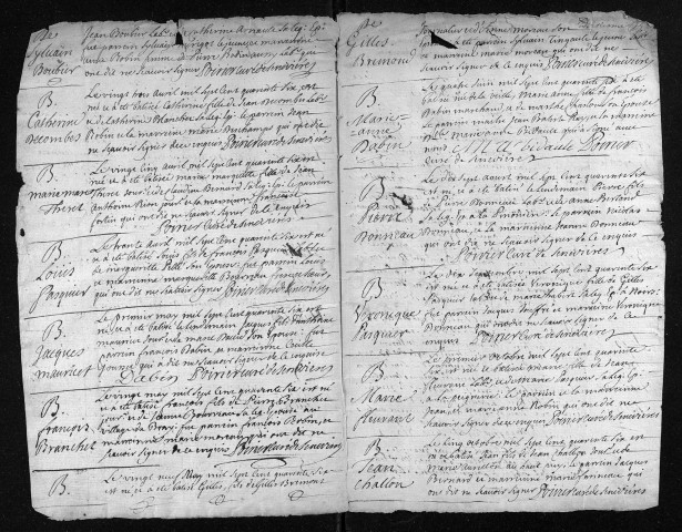 Baptêmes, mariages, sépultures, 1746