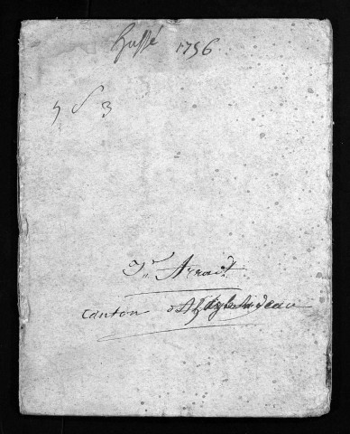 Baptêmes, mariages, sépultures, 1756 - Les années 1747-1755 sont lacunaires dans la collection du greffe