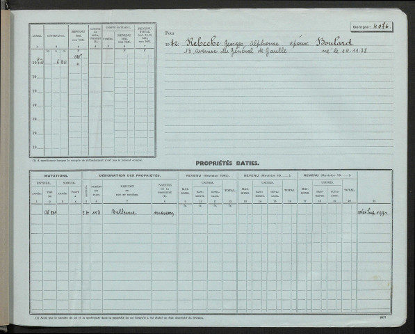 Comptes actifs Re - Te.