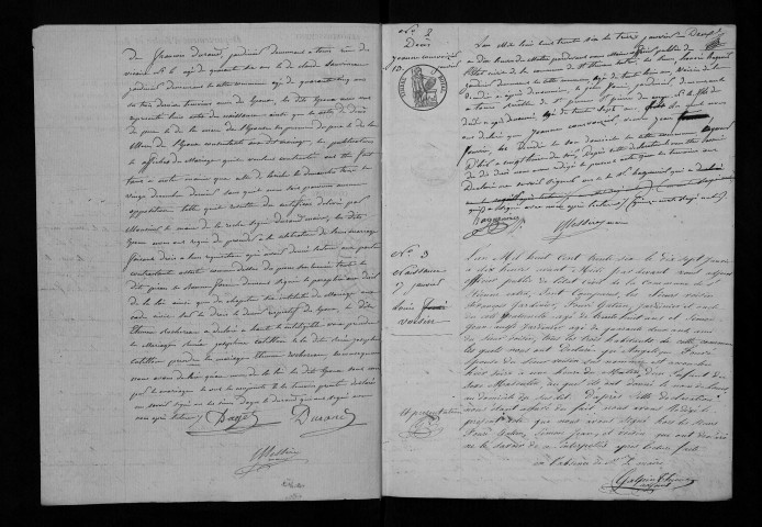 Saint-Étienne-Extra. Naissances, mariages, décès, 1836-1845