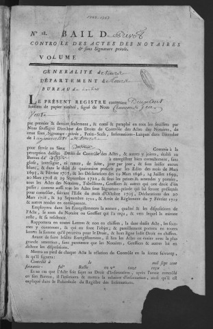 1765 (22 août)-1767 (9 février)