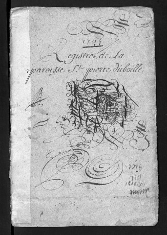 Baptêmes, mariages, sépultures, 1765