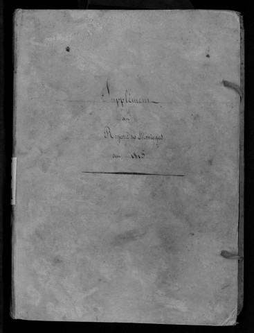 Mariages, 4 septembre-28 décembre 1815