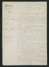 Travaux réglementaires. Mise en demeure d'exécution (12 septembre 1842)