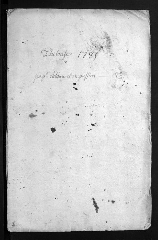 Collection du greffe. Baptêmes, mariages, sépultures, 1785