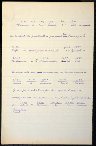 Personnel : généralités, correspondance, instructions (1830-1940) ; demandes de renseignements sur postulants à un emploi (enquête 1938).