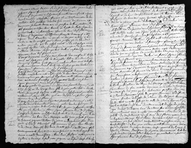 Baptêmes, mariages, sépultures, 1779