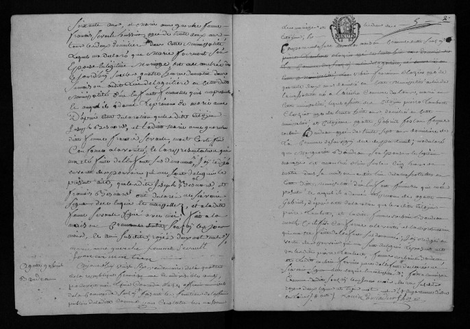 Naissances, mariages, décès, an IV-an VIII, an X - Pour les mariages de l'an VII et de l'an VIII, se reporter à la municipalité de canton (Saint-Christophe)