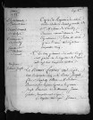 Collection du greffe. Baptêmes, mariages, sépultures, 1755 - Les premiers actes se situent à la fin du livret de l'année 1754