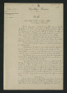 Arrêté accordant un délai pour l'exécution des travaux prescrits (30 janvier 1882)