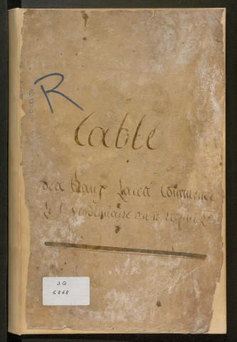 Table des baux de toute nature