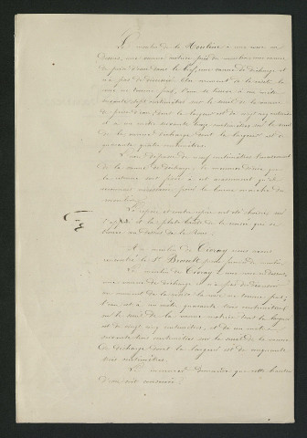Documents relatifs au règlement d'eau des moulins de la Mouline et de Civray (1850-1854)