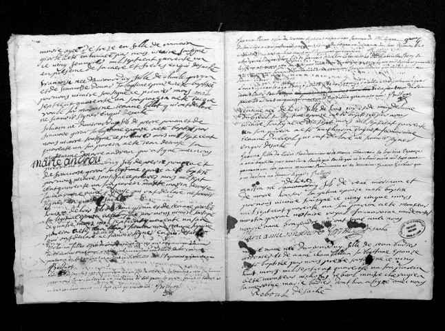 Collection du greffe. Baptêmes, mariages, sépultures, 1741-3 janvier 1742 - Lacune : 1742