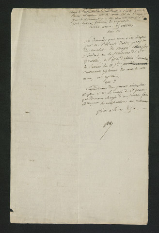 Arrêté rejetant la demande de modification de l'arrêté du 18 septembre 1829 (18 janvier 1836)