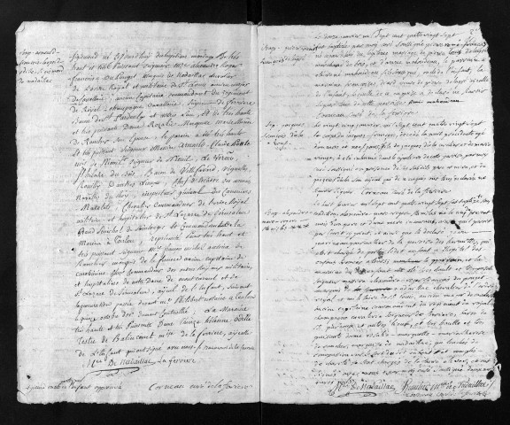 Collection du greffe. Baptêmes, mariages, sépultures, 1787