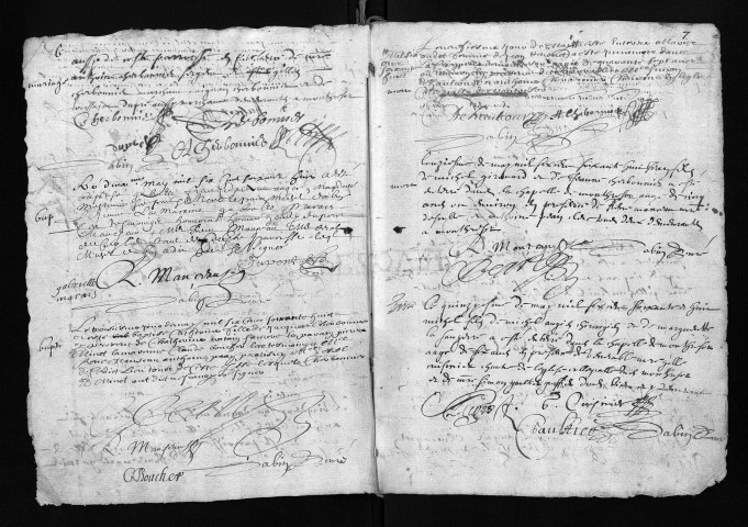 Collection du greffe. Baptêmes, mariages, sépultures, 1668-1671