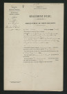 Procès-verbal de visite des lieux (30 octobre 1860)