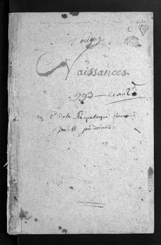 Naissances, 1793-an II