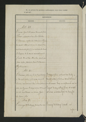 Procès-verbal de récolement des travaux effecutés suite au règlement d'eau du 1er septmbre 1860 (21 octobre 1861)