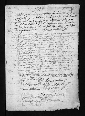 Baptêmes, mariages, sépultures, 1743