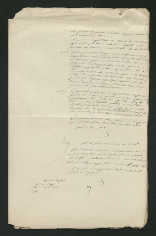Règlement du moulin de Cuffoux : Arrêté du préfet du 7 février 1845, ordonnance royale du 18 septembre 1845